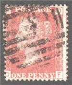 Great Britain Scott 33 Used Plate 100 - OF